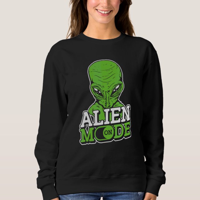 Sweatshirt Mode Alien Sur Les Navires Extraterrestres Et Ufo  (Devant)