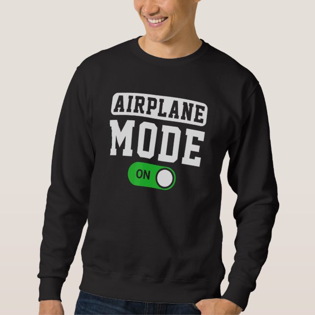 Sweatshirt Mode Avion Sur Pilote Ou Avion (Devant)