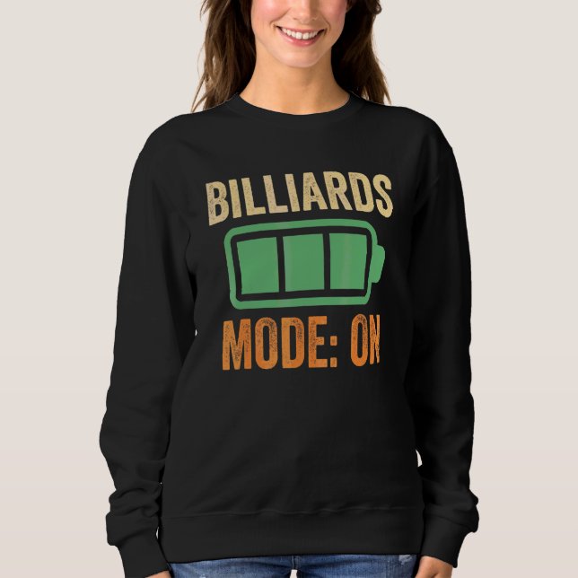 Sweatshirt Mode Billard sur conception de batterie (Devant)