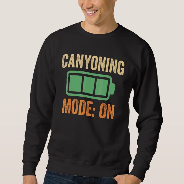 Sweatshirt Mode Canyonisme sur conception de batterie (Devant)