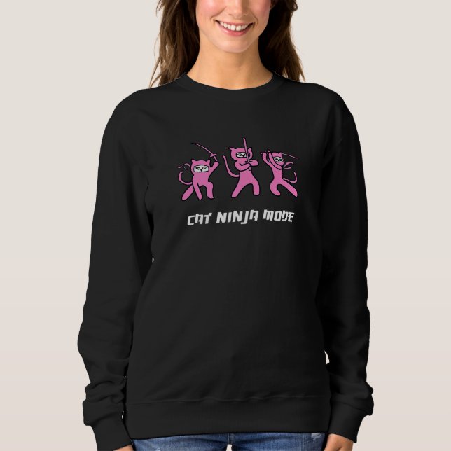 Sweatshirt Mode Cat Ninja (Devant)