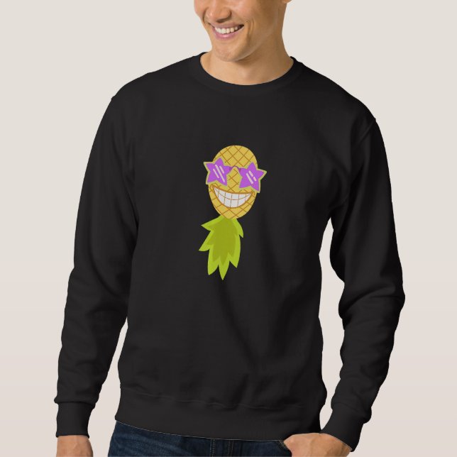 Sweatshirt Mode de fête à l'envers de l'ananas Swinger Vanill (Devant)