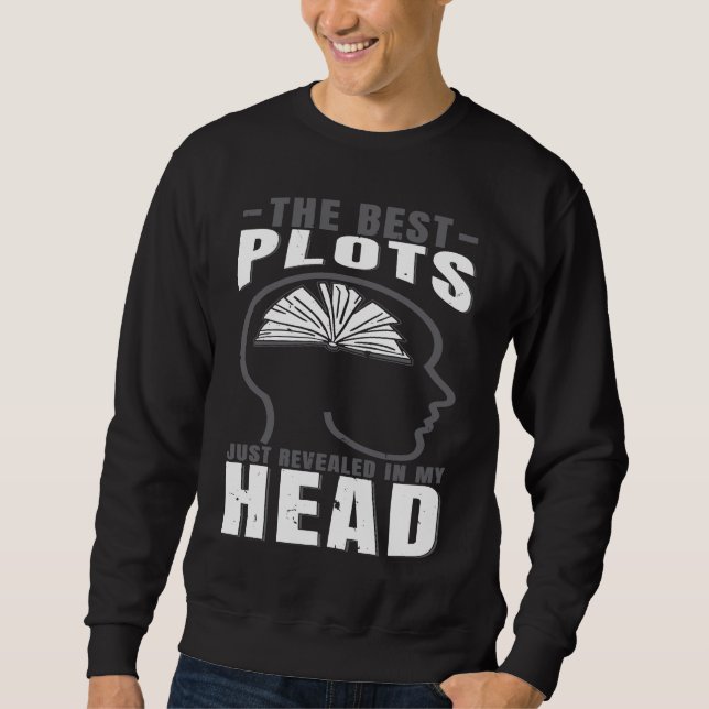 Sweatshirt Mode de vie d'auteur d'écriture Les meilleurs intr (Devant)