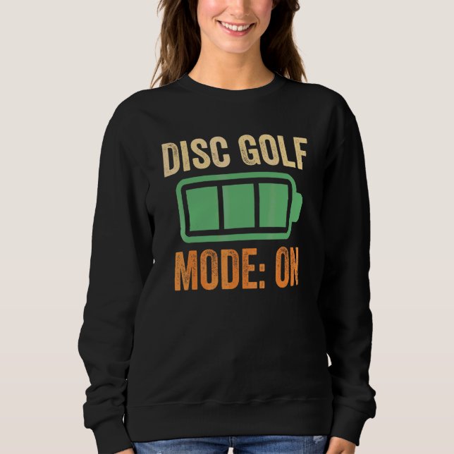 Sweatshirt Mode Disque de Golf sur conception de batterie (Devant)