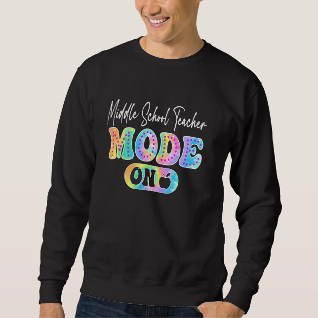 Sweatshirt Mode Enseignant Au Milieu De L'École Le Premier Jo (Devant)