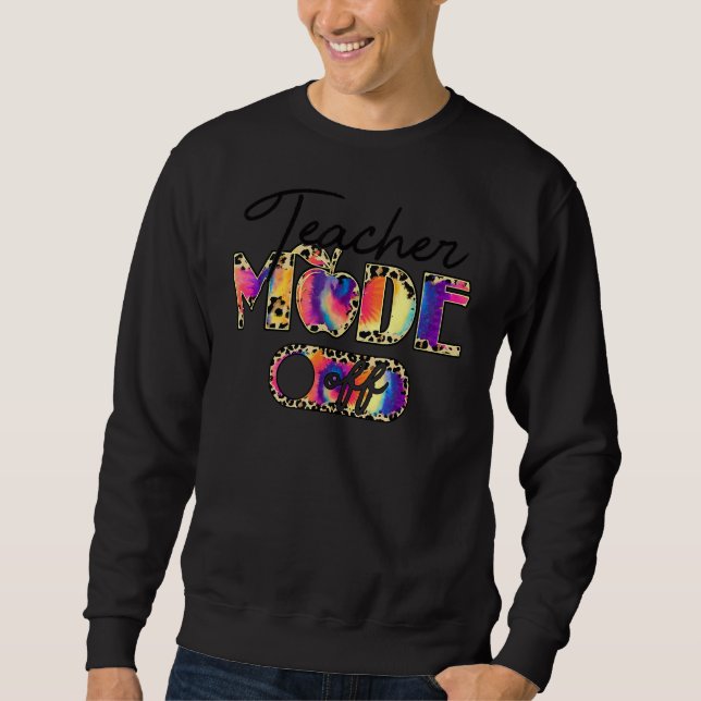 Sweatshirt Mode Enseignant Hors Léopard Dernier Jour De L'Éco (Devant)