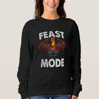 Sweatshirt Mode Festin Dinde Muscle Thanksgiving Famille Di