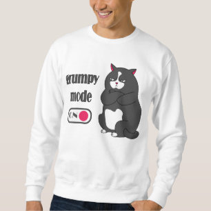 Sweatshirt Mode grumeux sur drôle de gros chat