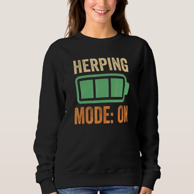 Sweatshirt Mode Herping sur conception de batterie (Devant)