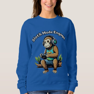 Sweatshirt Mode Paresseux Activé Drôle Détente Vibes