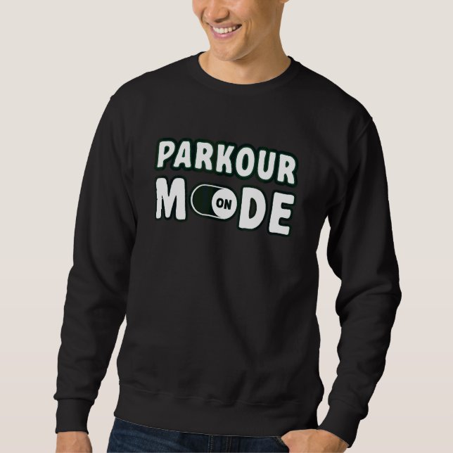 Sweatshirt Mode Parkour Sur Parkour Freerunning (Devant)