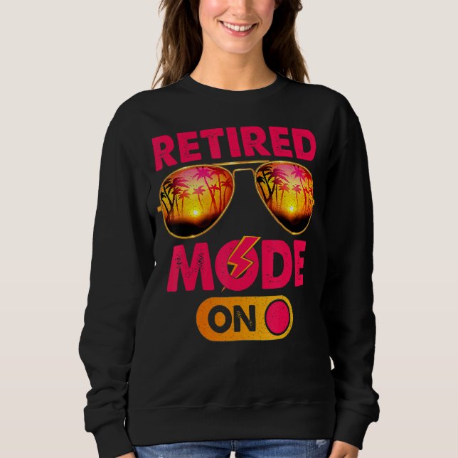 Sweatshirt Mode Retraité Sur Lunettes de soleil Retro Retrait (Devant)