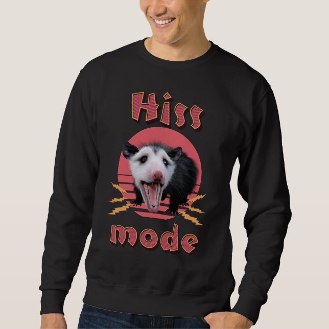 Sweatshirt Mode Sifflement Opossum Drôle Animal Chaotique (Devant)