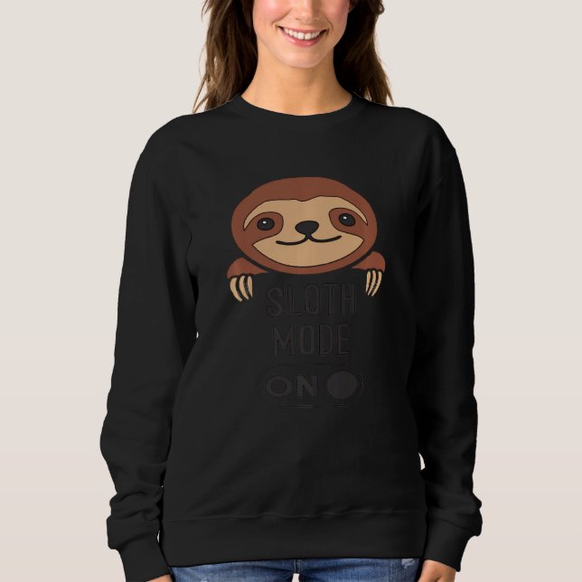 Sweatshirt Mode Sloth Sur Funny Lazy Sleep Amoureux des anima (Devant)