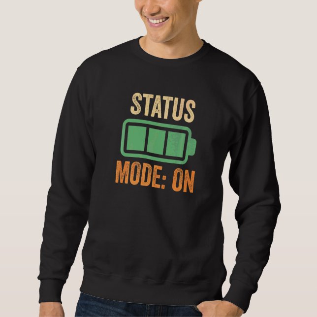 Sweatshirt Mode Statut Sur Crypto (Devant)