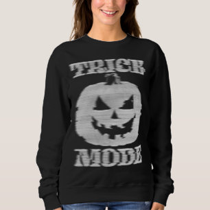 Sweatshirt Mode Trick Citrouille Glitchy