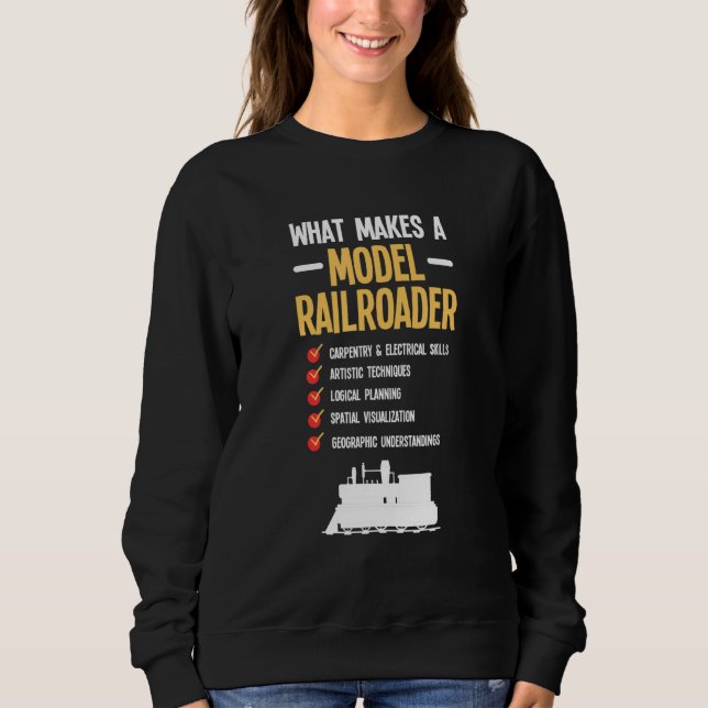 Sweatshirt Modèle Chemin de fer à vapeur Locomotive Train Kit (Devant)