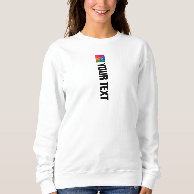 Sweatshirt Modèle de gabarit d'impression double face personn (Devant)