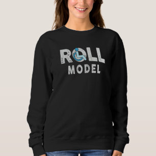 Sweatshirt Modèle de roulement Sensibilisation au handicap Fa