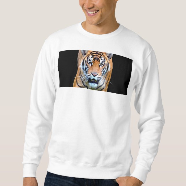 Sweatshirt Modèle sur mesure marche Tigre Moderne Hommes de b (Devant)