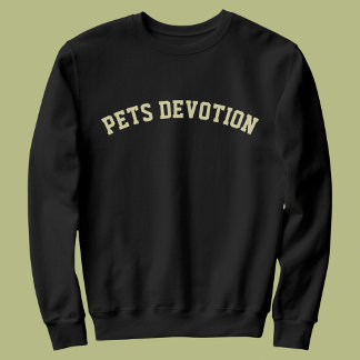 Sweatshirt Modern DIY Animal Pet Lovers Cat Mom Besties Black