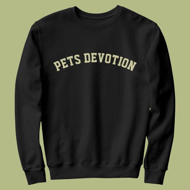 Sweatshirt Modern DIY Animal Pet Lovers Cat Mom Besties Black (Créateur téléchargé)