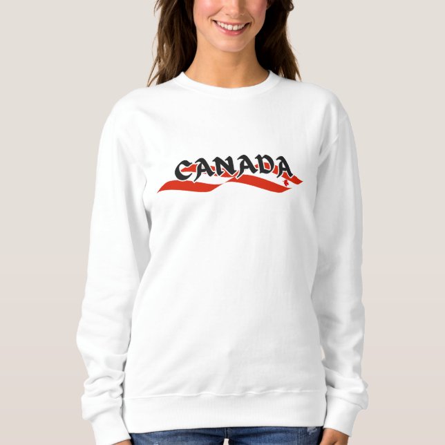 Sweatshirt Moderne CANADA - Pays du drapeau canadien Souvenir (Devant)