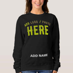 SWEATSHIRT MODERNE ET MODERNE PERSONNALISABLE NOIR VÉRIFIÉ