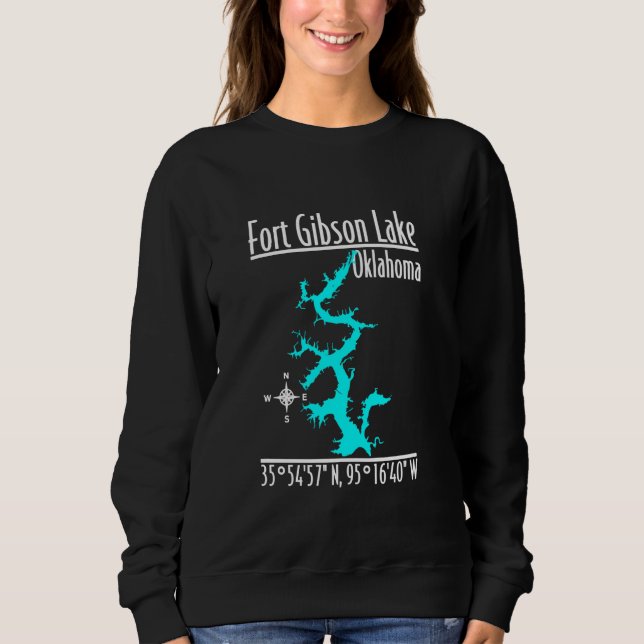 Sweatshirt Moderne Fort Gibson Lake - Oklahoma (Devant)