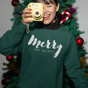 Sweatshirt Moderne Minimaliste Joyeux Écriture Personnalisé