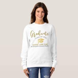 Sweatshirt Moderne Simple élégant Graduation or Casquette Scr