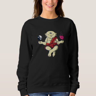Sweatshirt Moine bouddhiste méditation zen Bouddha Om Spiritu