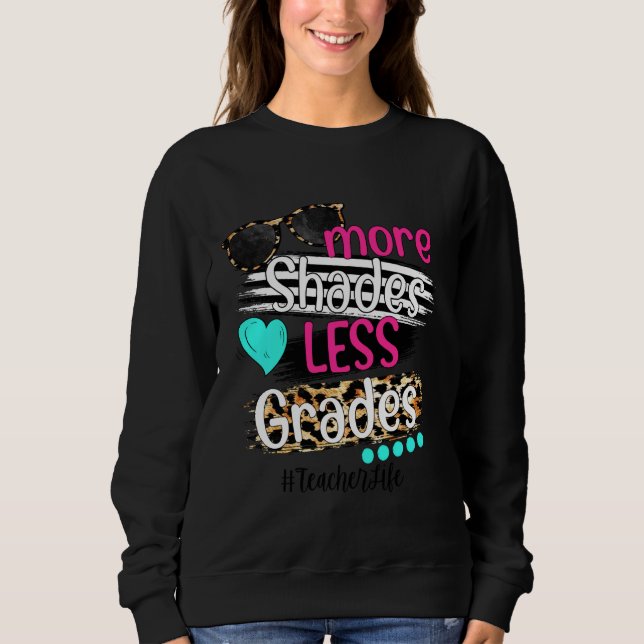 Sweatshirt Moins de grade Plus de nuances Lunettes de soleil  (Devant)