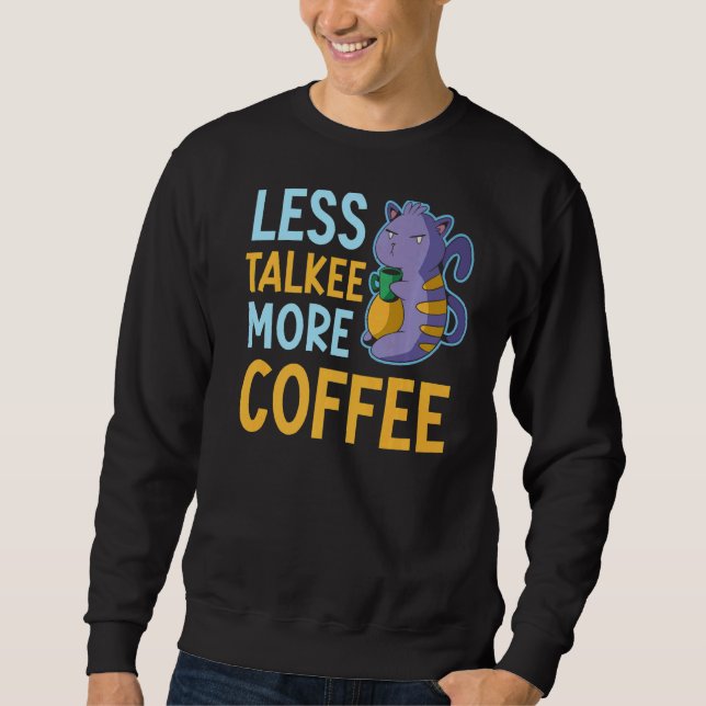 Sweatshirt Moins Talkie Plus Propriétaire De Café Consommateu (Devant)