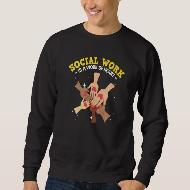 Sweatshirt Mois de l'appréciation des travailleurs sociaux Am (Devant)