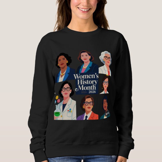 Sweatshirt Mois de l'histoire des femmes 2026 – Célébration d (Devant)