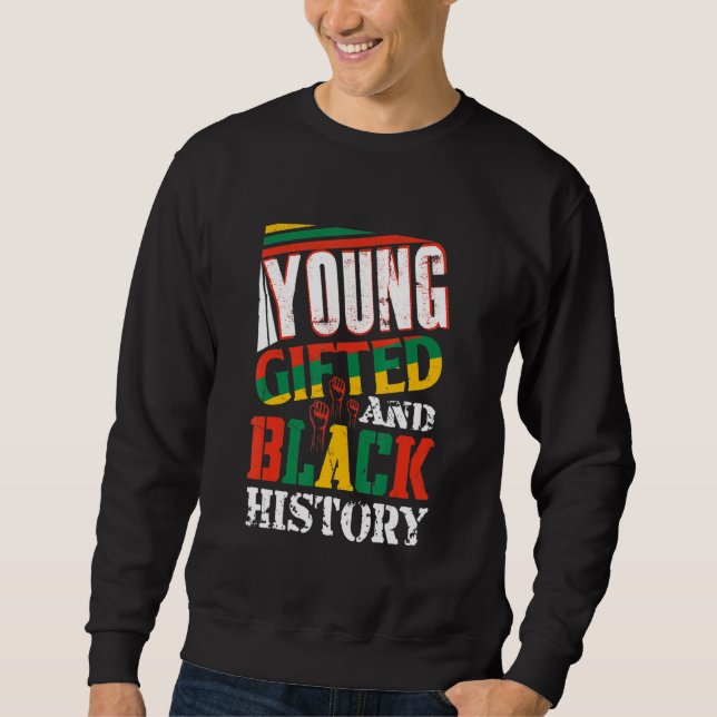 Sweatshirt Mois De L'Histoire Des Jeunes Cadeaux Et Noirs Afr (Devant)