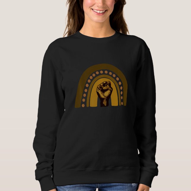 Sweatshirt Mois de l'histoire des Noirs 2022 Bhm Melanin Powe (Devant)