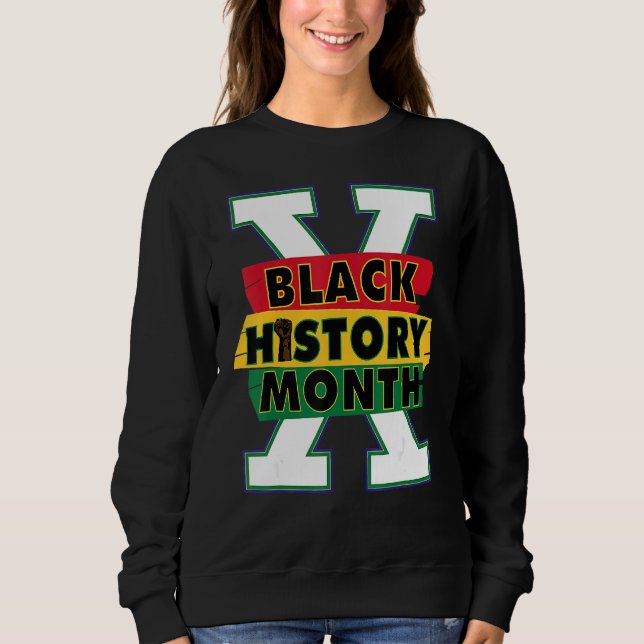 Sweatshirt Mois de l'histoire des Noirs 2022 Histoire de l'Am (Devant)