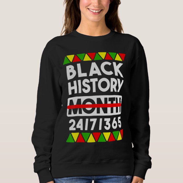 Sweatshirt Mois de l'histoire des Noirs 247365 Cadeau Fierté  (Devant)