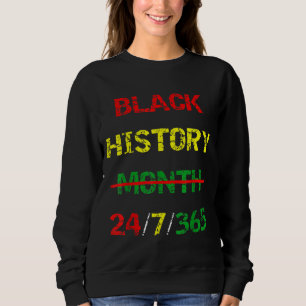 Sweatshirt Mois de l'histoire des Noirs de Mélanine Africaine