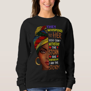 Sweatshirt Mois de l'histoire des Noirs Femme africaine Afro