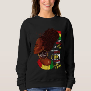 Sweatshirt Mois de l'histoire des Noirs Femme africaine Afro