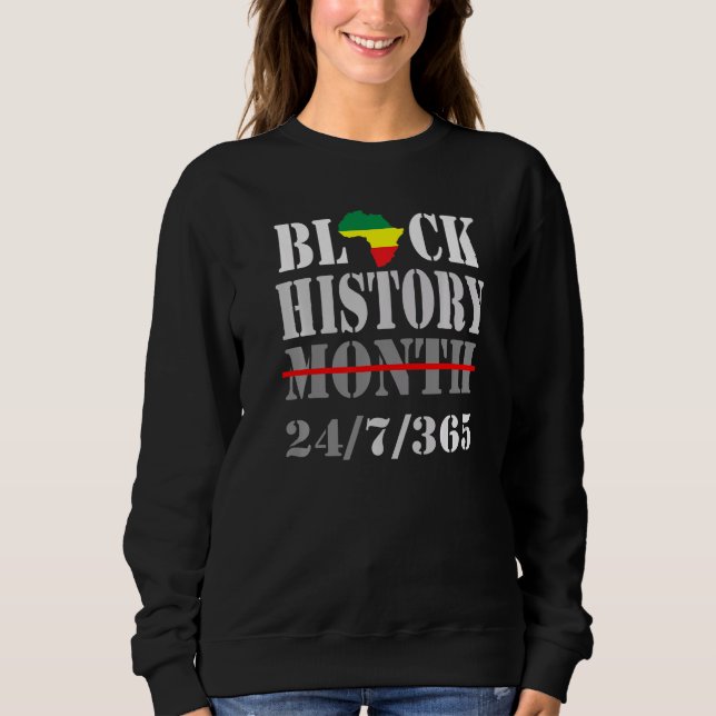 Sweatshirt Mois de l'histoire des Noirs Mois de l'histoire de (Devant)
