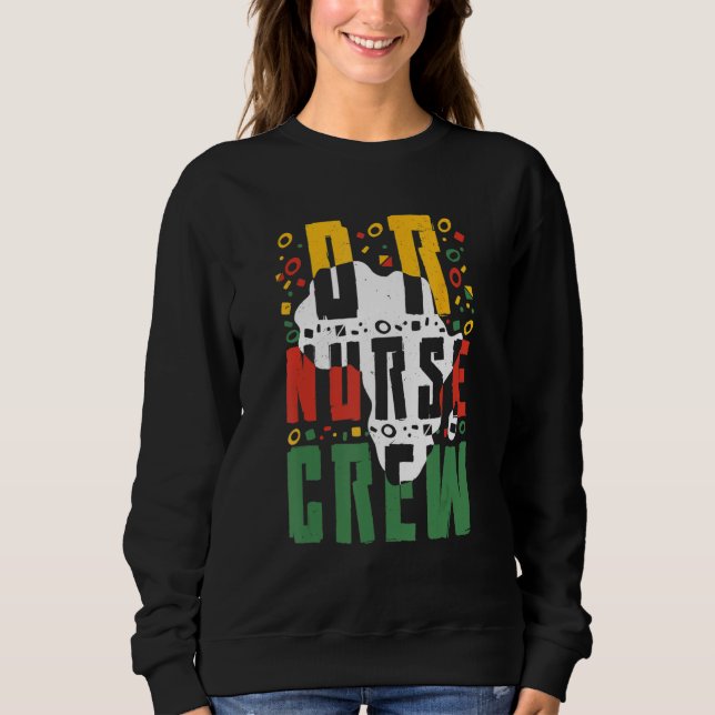 Sweatshirt Mois de l'histoire des Noirs OU de l'équipage d'in (Devant)