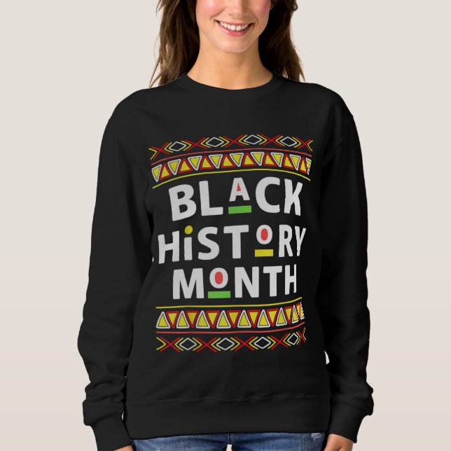 Sweatshirt Mois de l'histoire noire 24 7 BHM African Pride Ho (Devant)