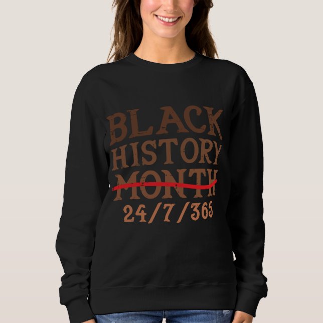 Sweatshirt Mois de l'histoire noire 24 7 BHM African Pride Ho (Devant)