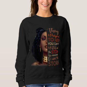 Sweatshirt Mois De L'Histoire Noire - Africaine Femme Afro Je