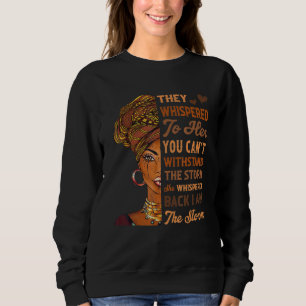 Sweatshirt Mois De L'Histoire Noire Africaine Femme Afro Je S