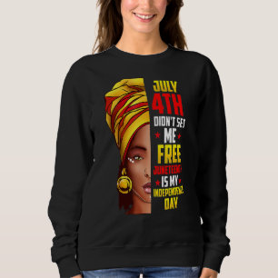 Sweatshirt Mois De L'Histoire Noire Africaine Femme Afro Je S